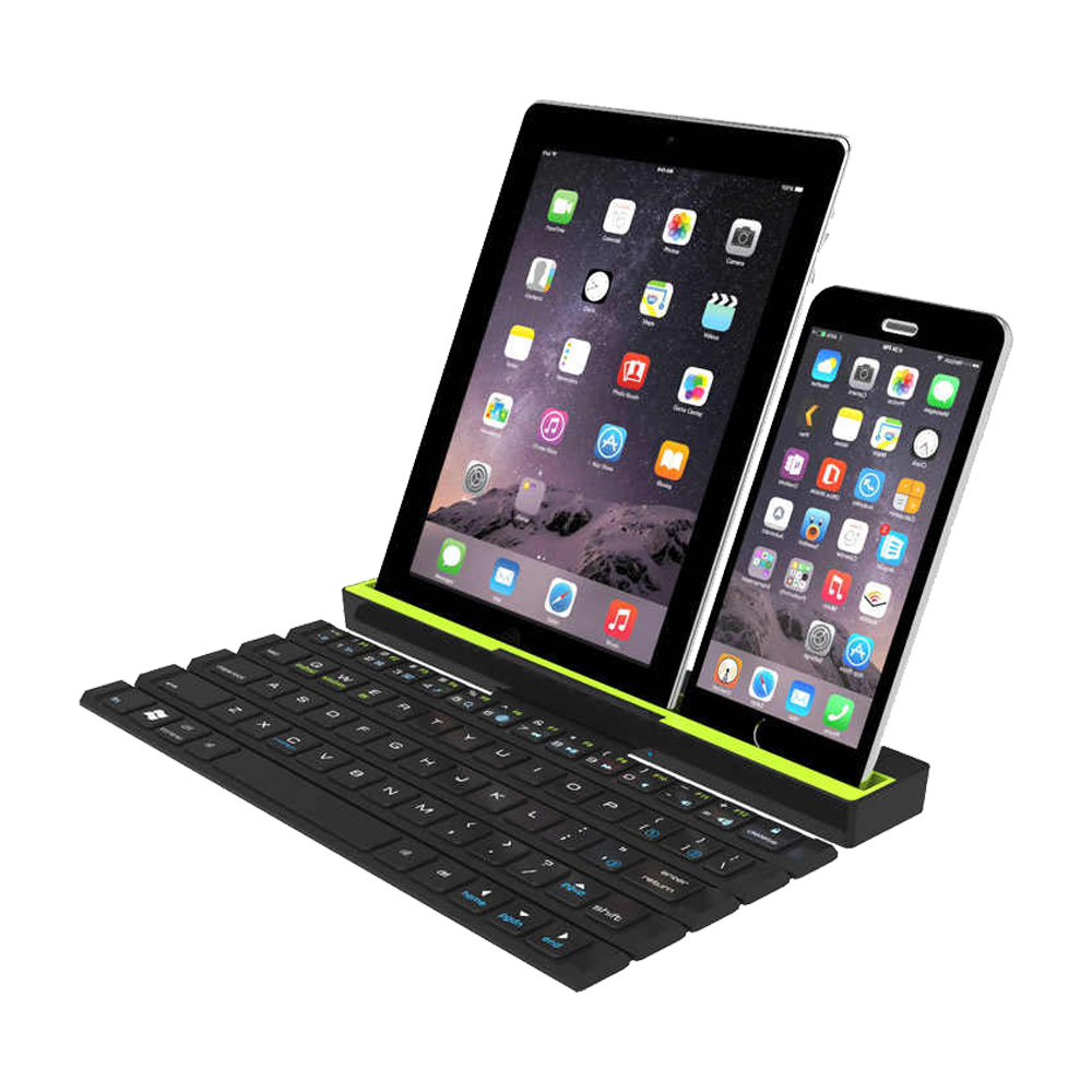 Green Model R4 Multi Functional Rollable Wireless Keyboard Oksouq